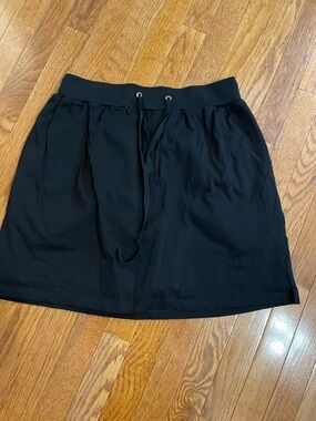 Black Drawstring Skort